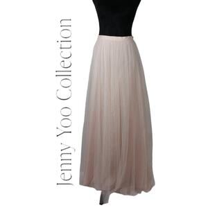 Jenny Yoo Collection Blush Pink Long Tulle Skirt Size 14